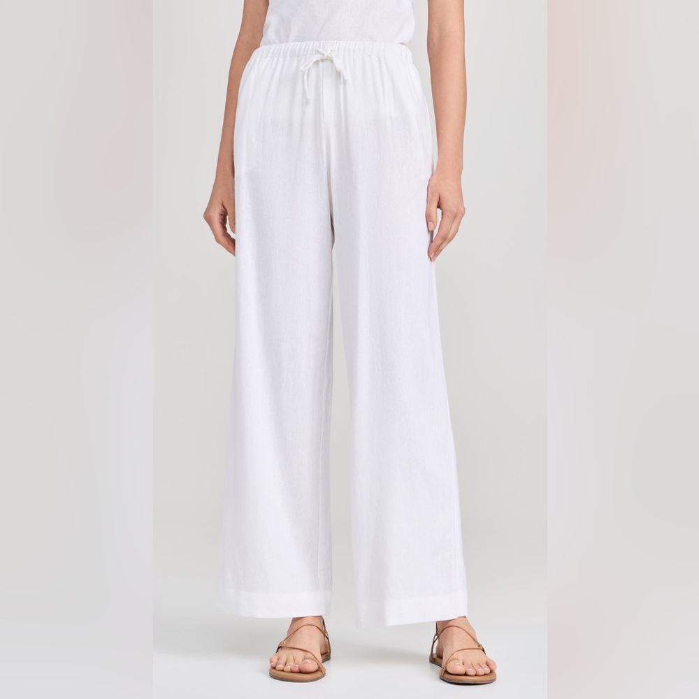 WAYF linen blend ivory pants - medium - NWT